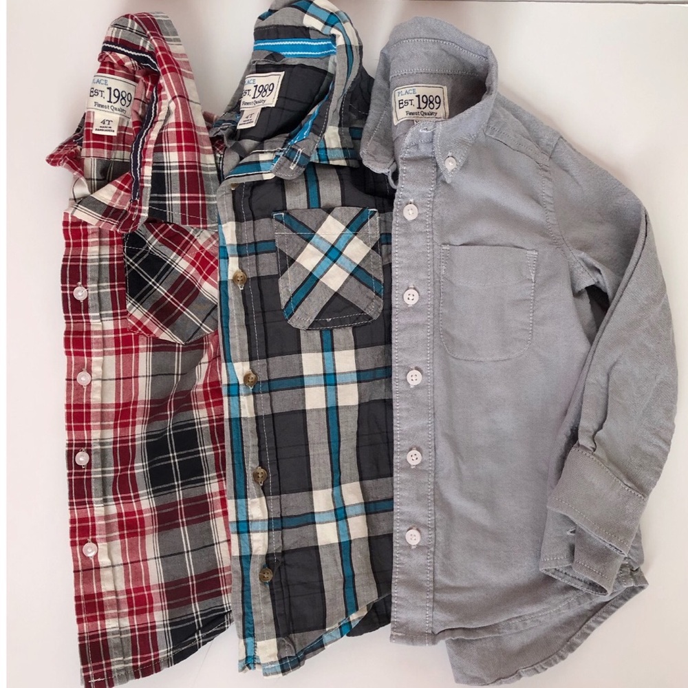 Children’s Place Boys Button Down 4T Bundle